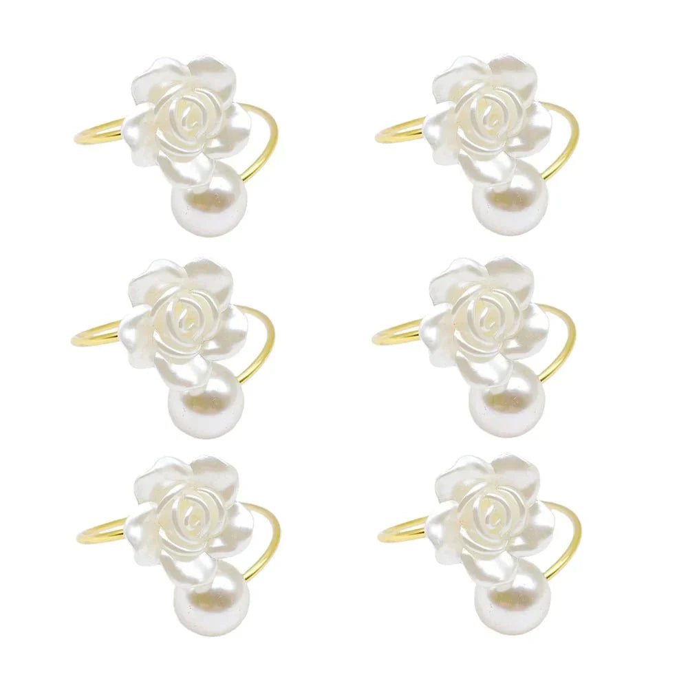 Anéis de Guardanapo com Pérola